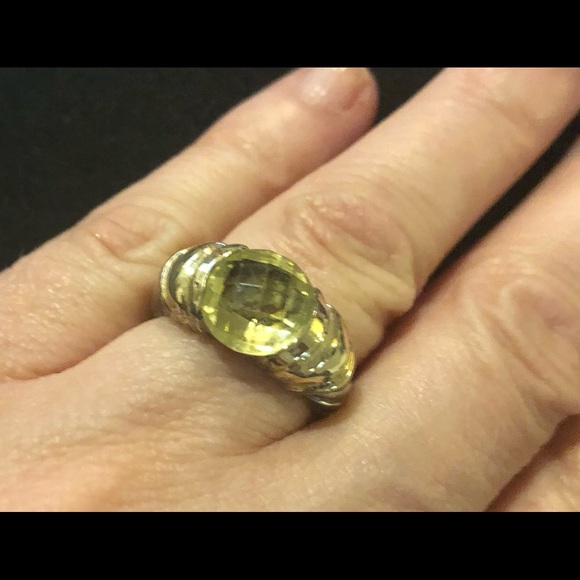 Rare, retired David Yurman lemon citrine ring - Picture 10 of 12